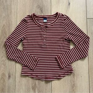 Old Navy Girls snap front thermal long sleeve 8